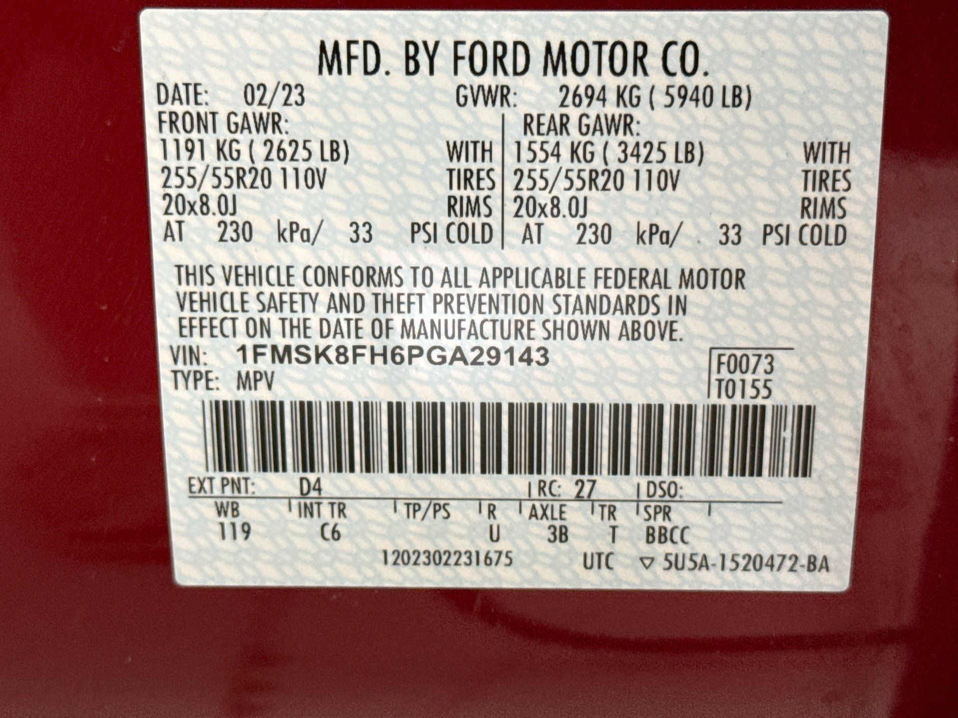Used 2023 Ford Explorer Limited w/ Limited Technology Package AWD/4WD image 11