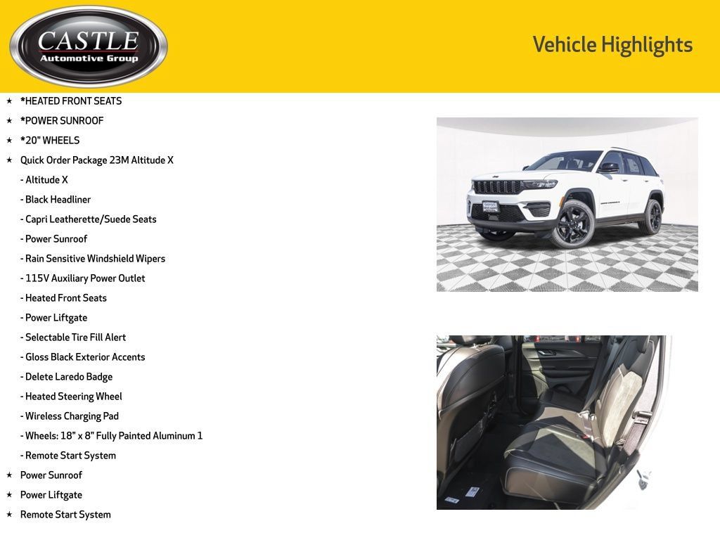 New 2025 Jeep Grand Cherokee Altitude AWD/4WD image 3