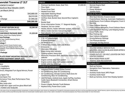 New 2026 Chevrolet Traverse LT w/ Midnight/Sport Edition image 28