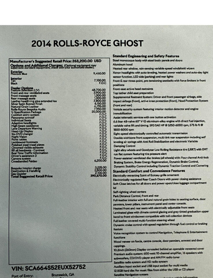 Used 2014 Rolls-Royce Ghost RWD image 47