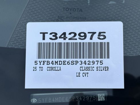 Certified 2025 Toyota Corolla LE FWD image 15