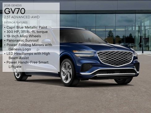 New 2026 Genesis GV70 2.5T Advanced AWD/4WD image 3