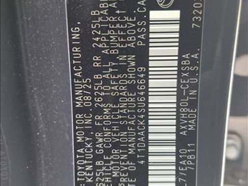 Certified 2025 Toyota Camry SE FWD image 22