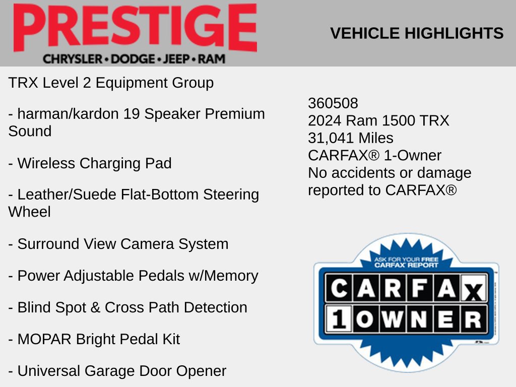 Used 2024 RAM 1500 TRX AWD/4WD image 8