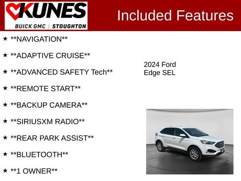 Used 2024 Ford Edge SEL AWD/4WD image 2