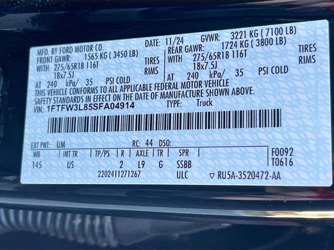 Used 2025 Ford F150 XLT w/ Equipment Group 302A MID AWD/4WD image 34