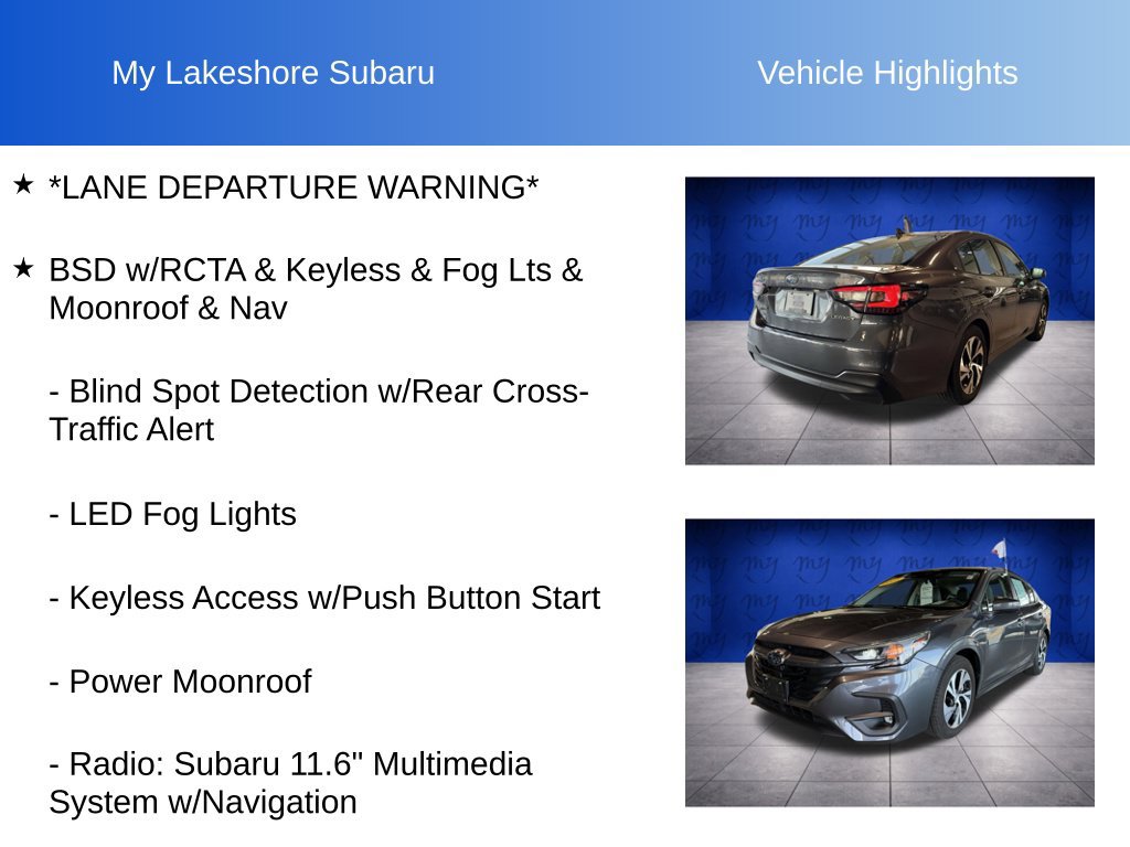 Certified 2025 Subaru Legacy Premium AWD/4WD image 7