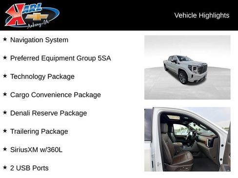 Certified 2022 GMC Sierra 1500 Denali w/ Denali Reserve Package AWD/4WD image 2