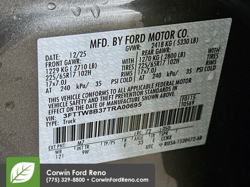 New 2026 Ford Maverick XL w/ Equipment Group 101A AWD/4WD image 31