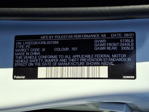 Used 2022 Polestar Polestar 2 w/ Plus Package AWD/4WD image 27
