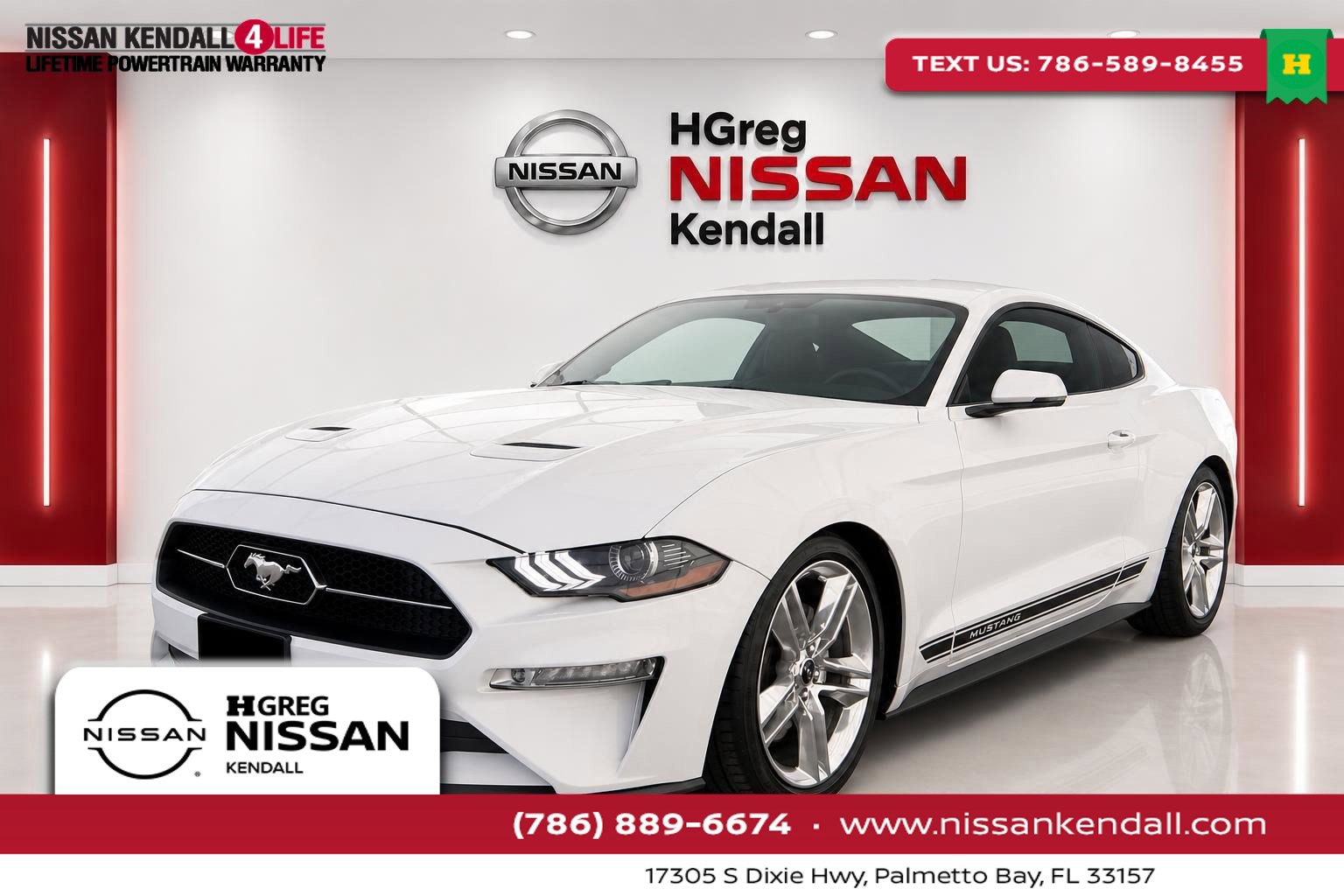Used 2021 Ford Mustang Premium w/ Pony Package RWD image 1