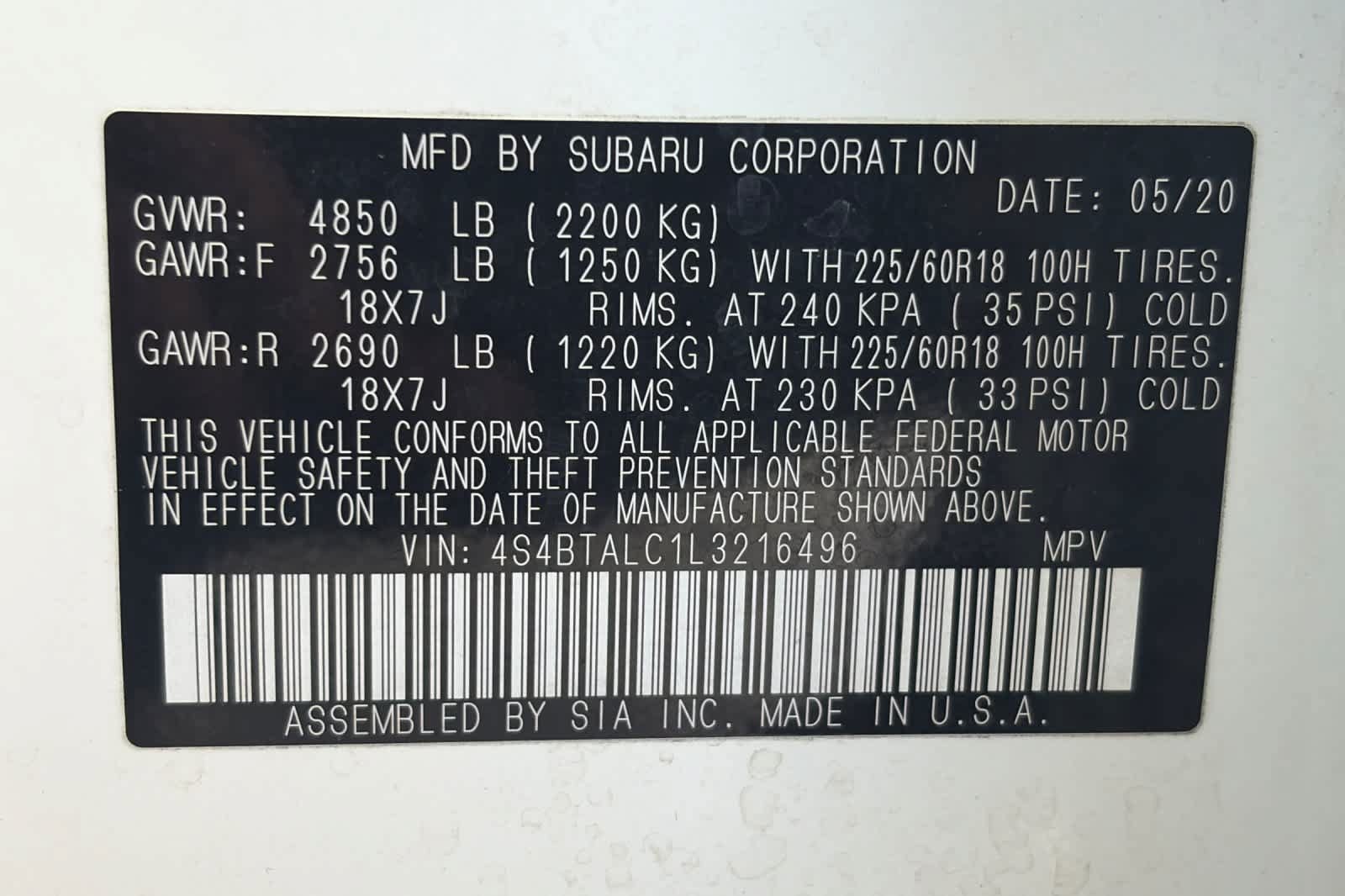 Used 2020 Subaru Outback Limited w/ Popular Package #2 AWD/4WD image 32
