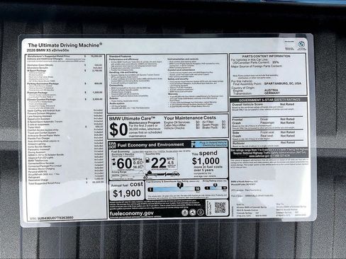 New 2026 BMW X5 xDrive50e w/ M Sport Package AWD/4WD image 14