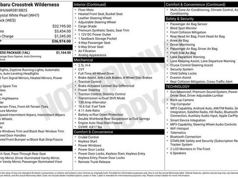 Certified 2024 Subaru Crosstrek 2.5i Wilderness w/ Wilderness Package AWD/4WD image 13