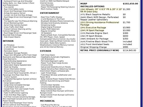 Used 2020 BMW 750i xDrive 750i xDrive w/ Executive Package image 59