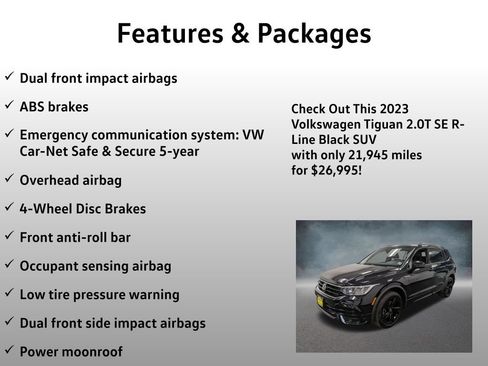Used 2023 Volkswagen Tiguan SE R-Line AWD/4WD image 13