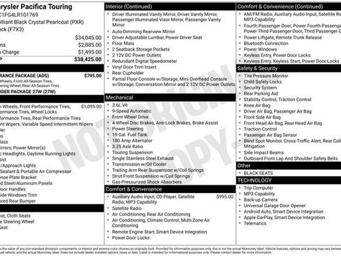 Used 2020 Chrysler Pacifica Touring w/ S Appearance Package image 30