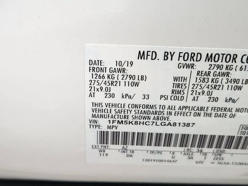 Used 2020 Ford Explorer Platinum w/ Premium Technology Package AWD/4WD image 25