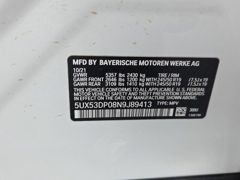Used 2022 BMW X3 xDrive30i w/ Convenience Package AWD/4WD image 7
