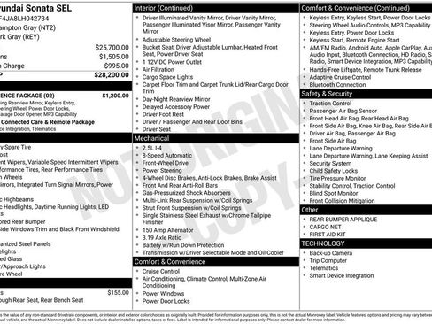 Used 2020 Hyundai Sonata SEL w/ Convenience Package FWD image 6