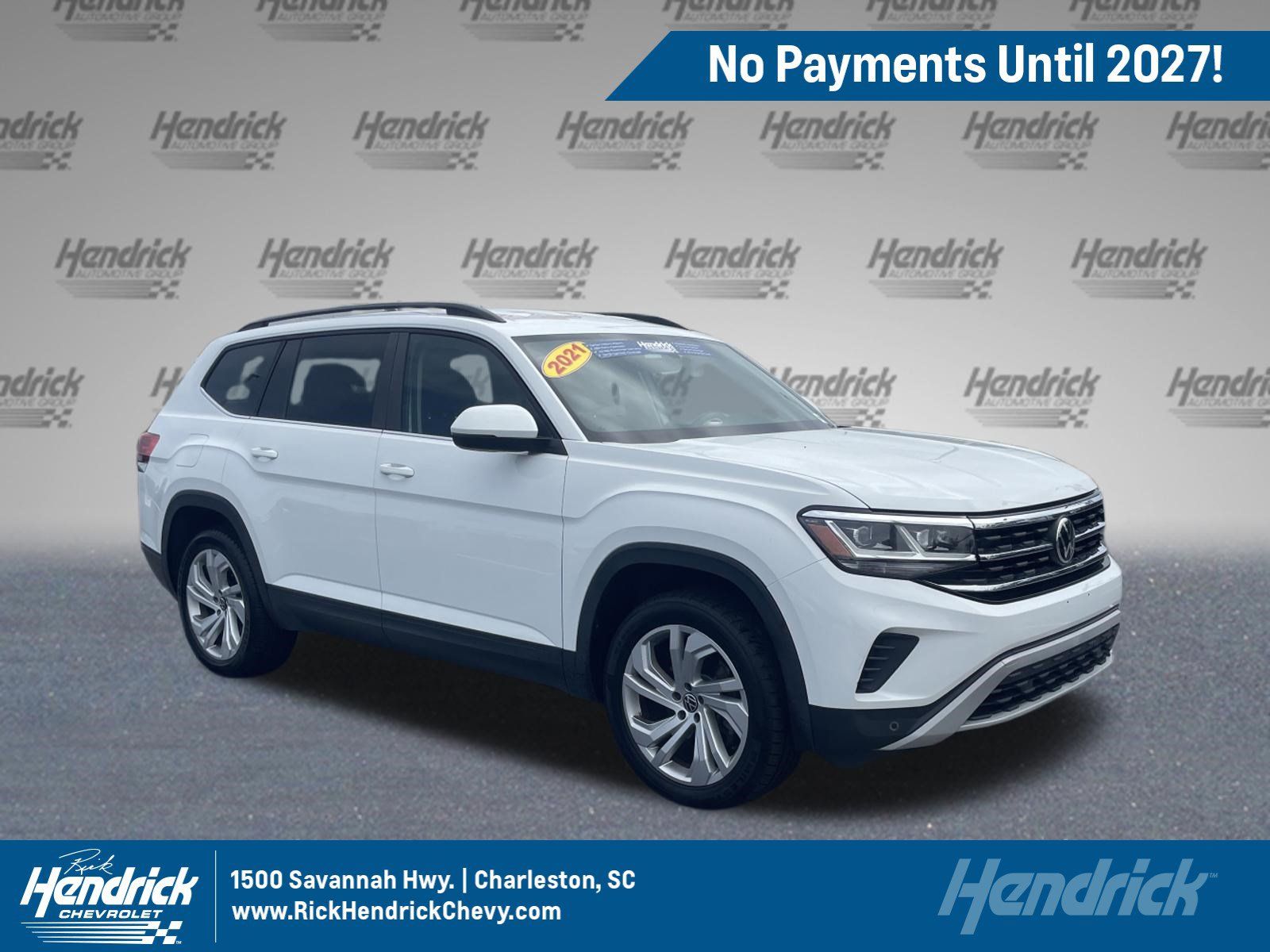 Used 2021 Volkswagen Atlas SE w/ Towing Package AWD/4WD image 1