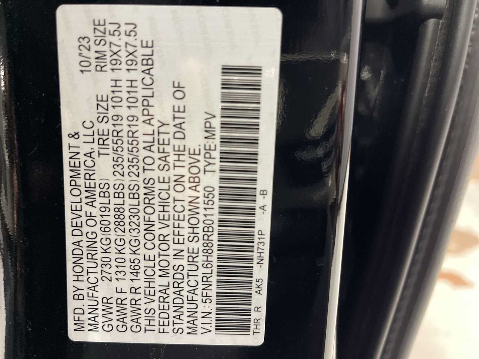 Used 2024 Honda Odyssey Touring image 21