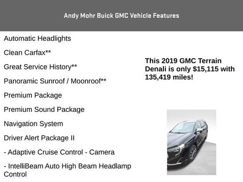 Used 2019 GMC Terrain Denali w/ Advanced Safety Package image 8