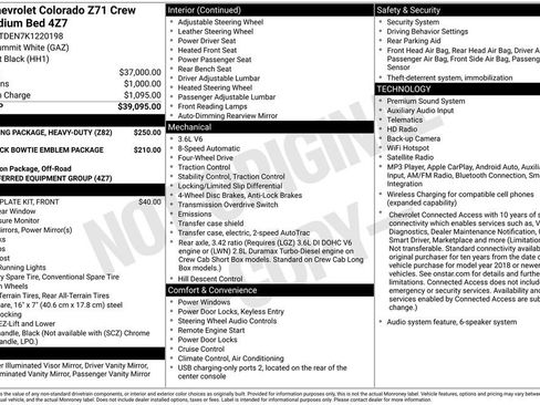 Used 2019 Chevrolet Colorado Z71 AWD/4WD image 15