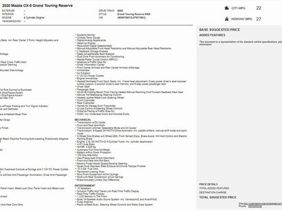 Certified 2020 MAZDA CX-5 Grand Touring Reserve