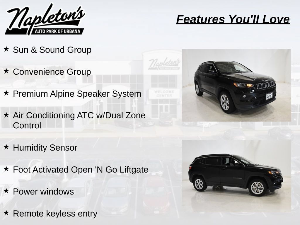 Used 2025 Jeep Compass Latitude w/ Sun & Sound Group AWD/4WD image 8