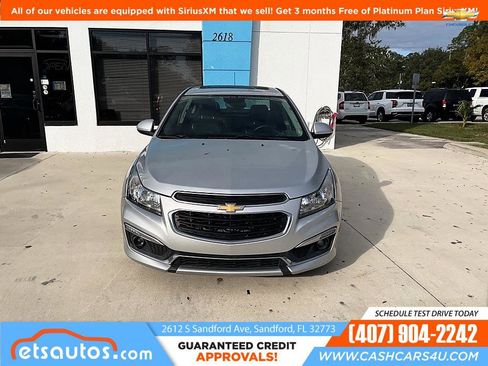 Used 2015 Chevrolet Cruze LTZ w/ Sun, Sound and Sport Package FWD image 2