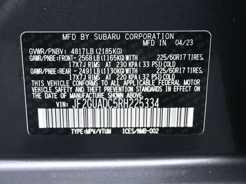 Used 2024 Subaru Crosstrek 2.0i Premium AWD/4WD image 8
