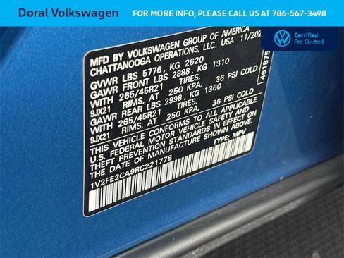 Certified 2024 Volkswagen Atlas Cross Sport SEL Premium R-Line image 29