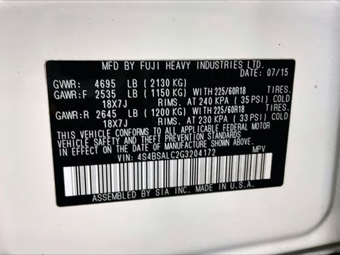 Used 2016 Subaru Outback 2.5i Limited image 37