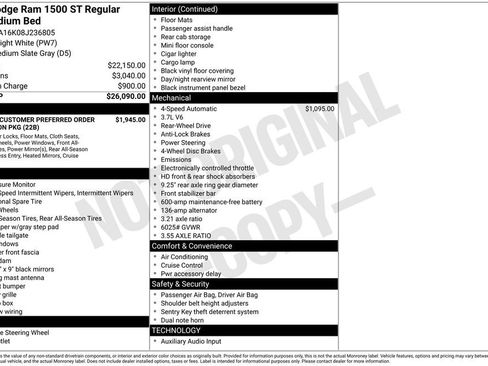 Used 2008 Dodge Ram 1500 Truck ST RWD image 6