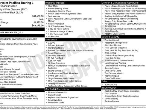 Used 2023 Chrysler Pacifica Touring-L FWD image 3