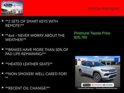 Used 2024 Jeep Compass Limited AWD/4WD image 20