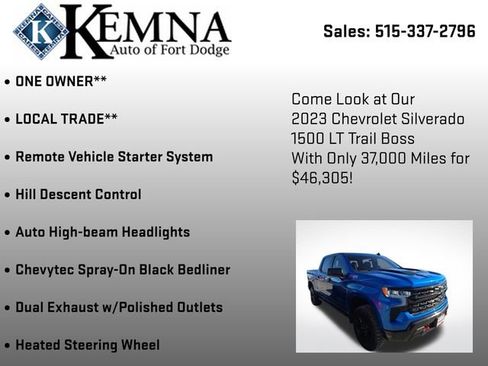 Used 2023 Chevrolet Silverado 1500 LT Trail Boss w/ Protection Package image 7