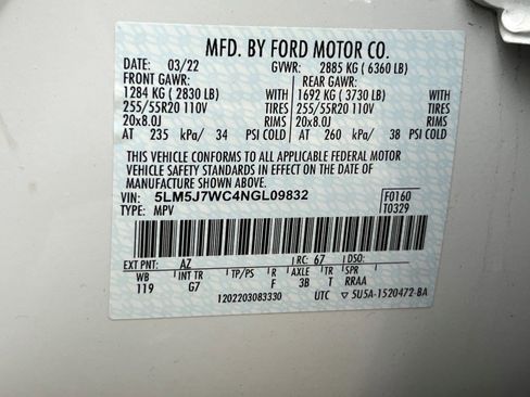 Certified 2022 Lincoln Aviator Reserve w/ Equipment Group 201A image 31