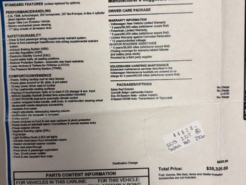 Used 2013 Volkswagen Eos Komfort FWD image 58