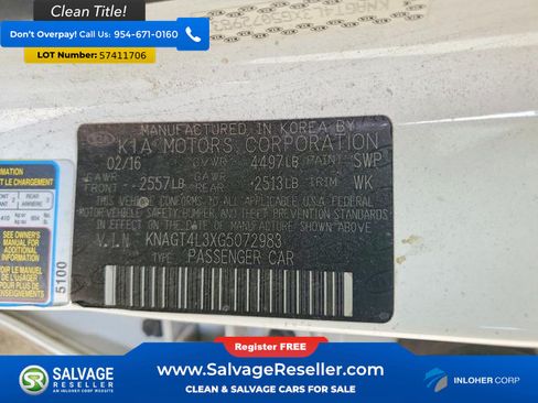 Used 2016 Kia Optima LX FWD image 16