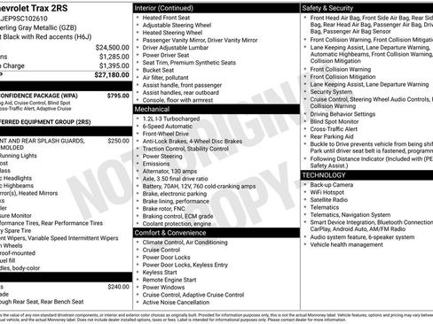 Used 2025 Chevrolet Trax RS w/ Driver Confidence Package FWD image 5