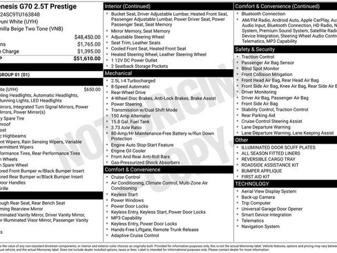 Certified 2026 Genesis G70 2.5T Prestige RWD image 16