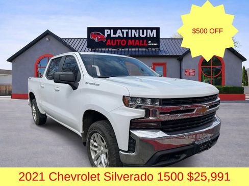 Used 2021 Chevrolet Silverado 1500 LT w/ Bed Protection Package AWD/4WD image 1