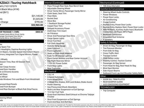 Used 2014 MAZDA MAZDA3 i Touring w/ Moonroof Package 1 image 31