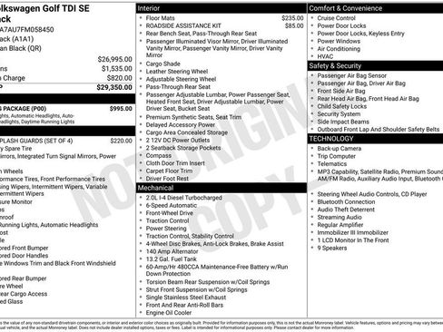 Used 2015 Volkswagen Golf TDI SE w/ Lighting Package FWD image 3