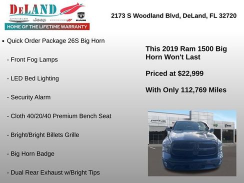Used 2019 RAM 1500 Big Horn AWD/4WD image 4