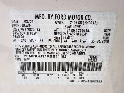 Certified 2024 Ford Edge SEL w/ Convenience Package AWD/4WD image 27