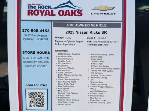 Used 2025 Nissan Kicks SR AWD/4WD image 20