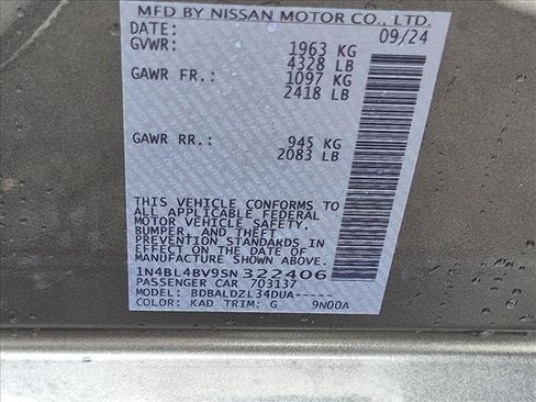 Certified 2025 Nissan Altima 2.5 S FWD image 22